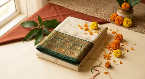 হ্যান্ডলুম তাঁতের শাড়ি